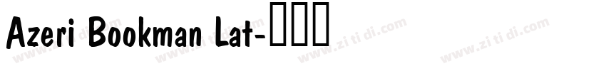 Azeri Bookman Lat字体转换